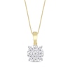Thumbnail Image 1 of Previously Owned Diamond Necklace 1/4 ct tw 10K Yellow Gold 18"