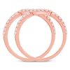 Thumbnail Image 3 of Previously Owned Diamond Wedding Band 1/2 ct tw Round-cut 14K Rose Gold