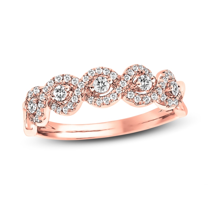 Main Image 1 of Previously Owned Diamond Anniversary Band 1/3 ct tw Round-cut 14K Rose Gold