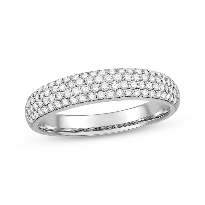 Previously Owned Diamond Anniversary Band 1/2 ct tw Round-cut 14K White Gold