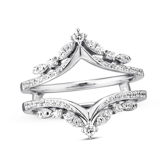 Previously Owned Diamond Enhancer Ring 1/2 ct tw Round-cut 14K White Gold