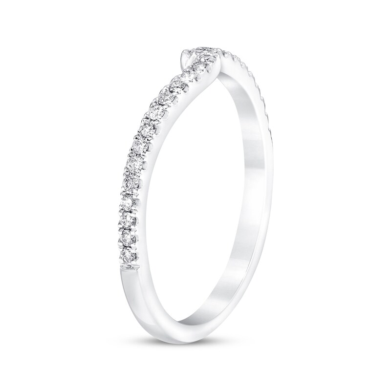 Main Image 2 of Previously Owned Diamond Wedding Band 1/6 ct tw Round-cut 14K White Gold