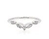 Thumbnail Image 1 of Previously Owned Diamond Contour Band 1/8 ct tw 14K White Gold