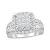 Thumbnail Image 1 of Previously Owned Diamond Engagement Ring 2 ct tw Princess & Round-cut 14K White Gold