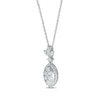 Thumbnail Image 2 of Previously Owned Diamond Necklace 1/2 ct tw Round-cut 10K White Gold 18"