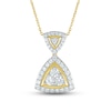 Thumbnail Image 1 of Previously Owned Diamond Necklace 1/2 ct tw Round-cut 10K Yellow Gold 18&quot;