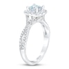 Thumbnail Image 2 of Previously Owned THE LEO First Light Diamond Princess-Cut Engagement Ring 1-1/8 ct tw 14K White Gold