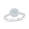 Thumbnail Image 0 of Previously Owned THE LEO First Light Diamond Engagement Ring 1 ct tw Round-cut 14K White Gold