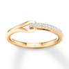 Thumbnail Image 1 of Previously Owned Love + Be Loved Diamond Ring 1/10 ct tw Round 10K Yellow Gold Size 7