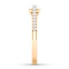Thumbnail Image 3 of Previously Owned Love + Be Loved Diamond Ring 1/10 ct tw Round 10K Yellow Gold Size 7