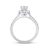Previously Owned THE LEO Diamond Engagement Ring 1 ct tw Princess & Round-cut 14K White Gold