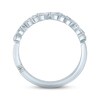 Thumbnail Image 3 of Previously Owned Monique Lhuillier Bliss Diamond Wedding Band 1/2 ct tw Marquise & Round-cut 18K White Gold