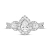 Previously Owned Neil Lane Diamond Engagement Ring 1-1/4 ct tw Pear & Round-cut 14K White Gold