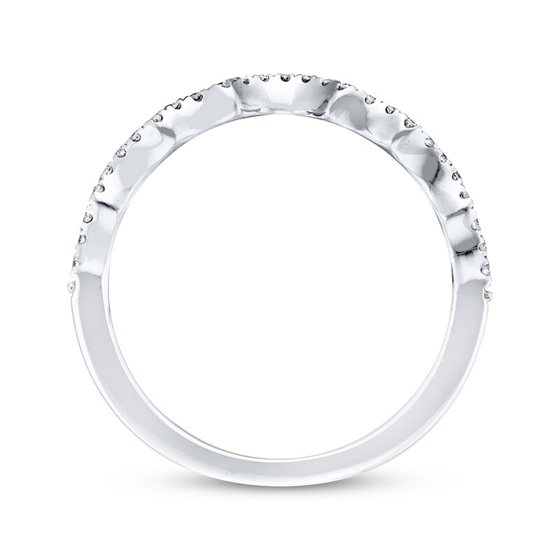 Main Image 3 of Previously Owned Neil Lane Wedding Band 1/6 ct tw Round-cut Diamonds 14K White Gold - Size 8.5