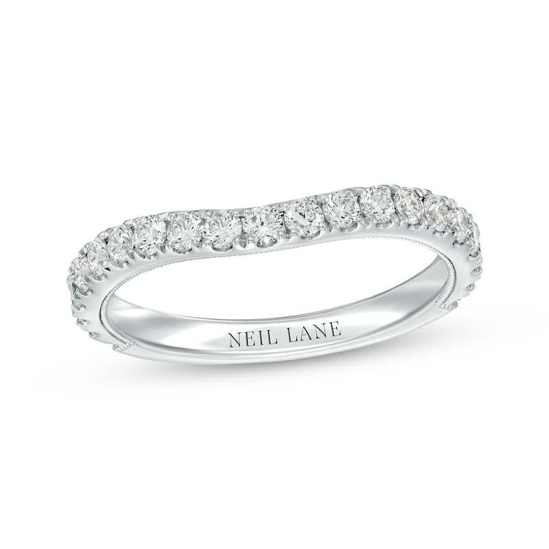 Previously Owned Neil Lane Diamond Wedding Band 5/8 ct tw Round-cut 14K White Gold - Size 5.5