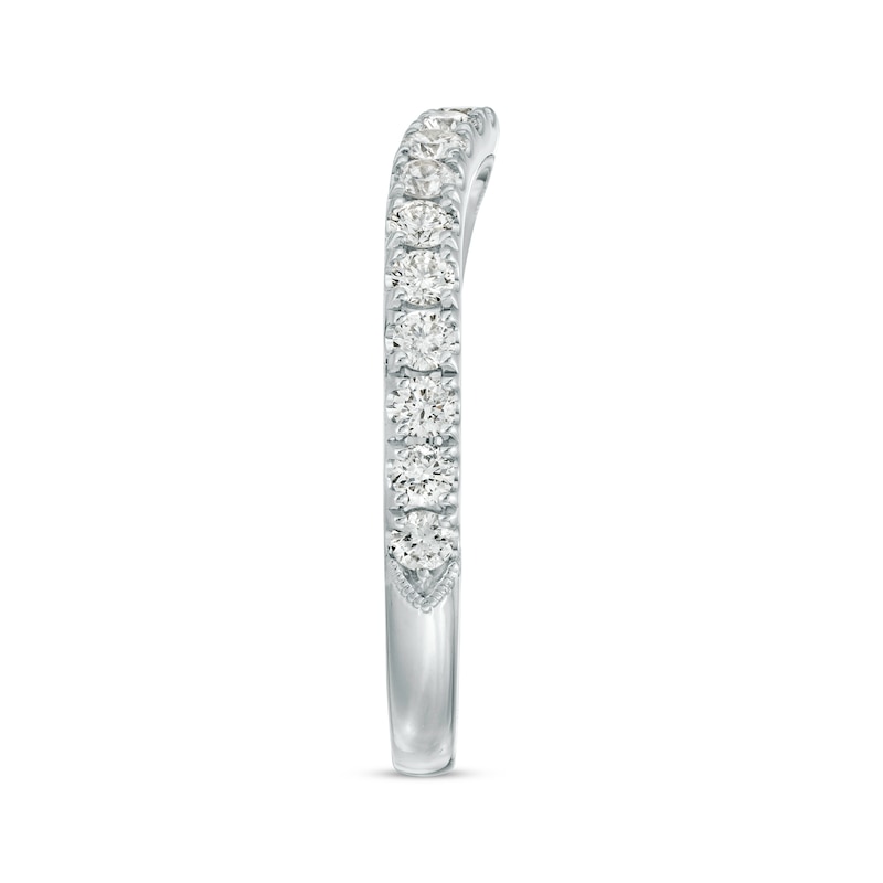 Previously Owned Neil Lane Diamond Wedding Band 5/8 ct tw Round-cut 14K White Gold - Size 5.5