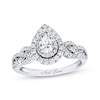 Thumbnail Image 0 of Previously Owned Neil Lane Engagement Ring 7/8 ct tw Pear & Round-cut Diamonds 14K White Gold - Size 9