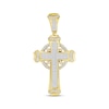 Thumbnail Image 1 of Previously Owned Men's Diamond Cross Pendant 1/2 ct tw Round-cut 10K Yellow Gold