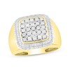 Thumbnail Image 1 of Previously Owned Men's Diamond Square Ring 1/2 ct tw 10K Yellow Gold
