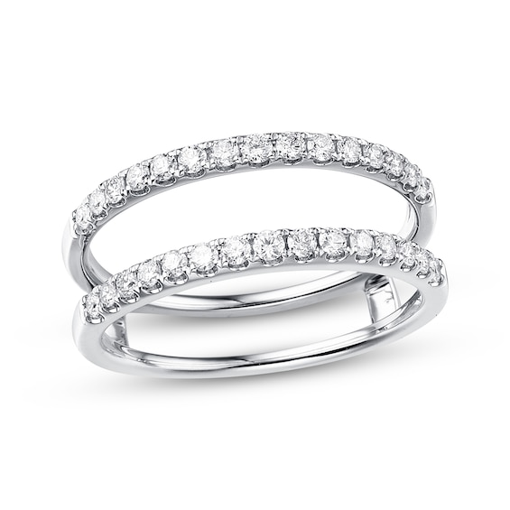 Previously Owned Diamond Enhancer Ring 1/ ct tw Round-cut 14K White Gold