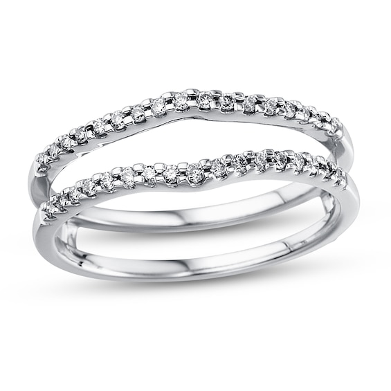 Previously Owned Diamond Enhancer Ring 1/4 ct tw Round-cut 14K White Gold
