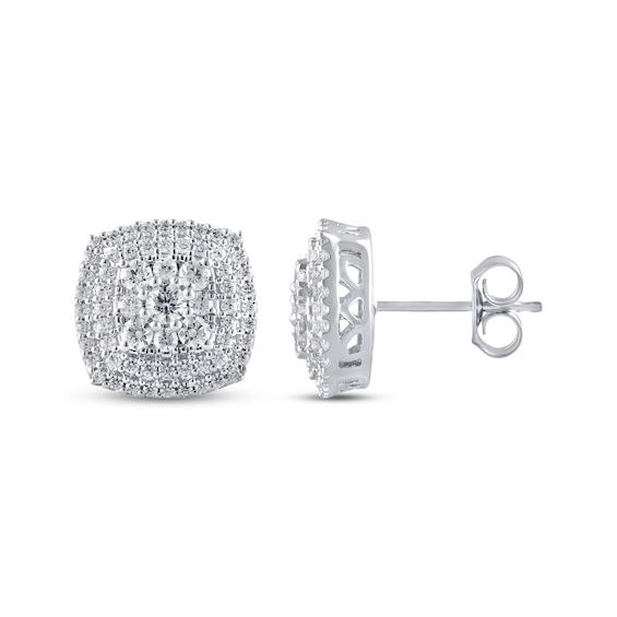 Previously Owned Diamond Earrings 1 ct tw 10K White Gold