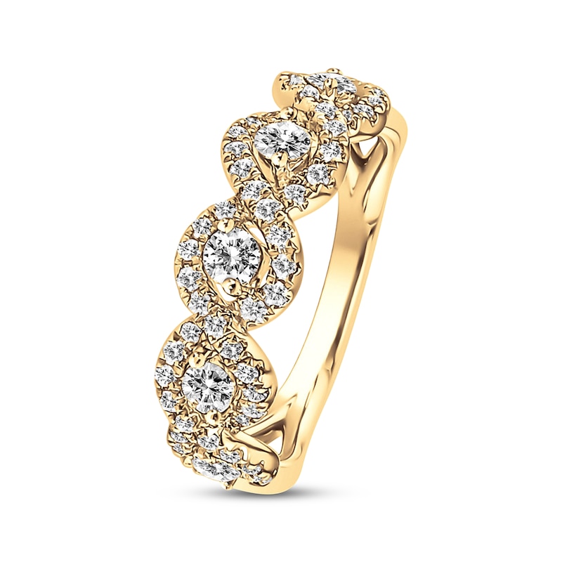Main Image 2 of Previously Owned Diamond Anniversary Band 3/4 ct tw Round-cut 14K Yellow Gold