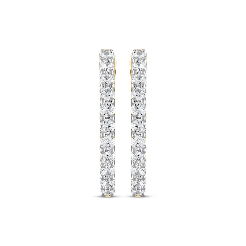 Previously Owned Diamond Hoop Earrings 1 ct tw 10K Yellow Gold