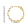 Thumbnail Image 2 of Previously Owned Diamond Hoop Earrings 1 ct tw 10K Yellow Gold
