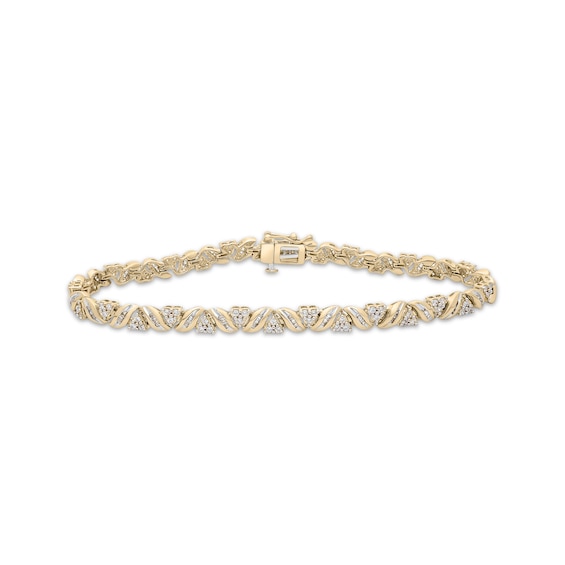 Previously Owned Diamond Bracelet 1 ct tw 10K Yellow Gold 7.25"