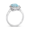Thumbnail Image 2 of Previously Owned Le Vian Emerald-Cut Aquamarine Ring 1/6 ct tw Diamonds 14K Vanilla Gold