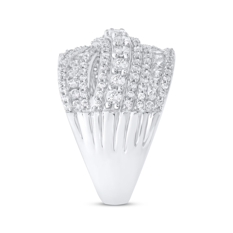 Main Image 2 of Previously Owned Diamond Bypass Ring 2 ct tw Round-cut 10K White Gold