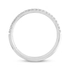 Thumbnail Image 3 of Previously Owned THE LEO Diamond Wedding Band 1/5 ct tw Round-cut 14K White Gold