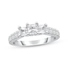 Thumbnail Image 1 of Adore Princess-Cut Diamond Three-Stone Engagement Ring 1-1/2 ct tw 14K White Gold