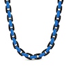 Thumbnail Image 1 of Men's Chain Necklace Black & Blue Ion-Plated Stainless Steel 24"