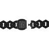 Thumbnail Image 2 of Men's Black Diamond Link Bracelet 1/2 ct tw Black Ion-Plated Stainless Steel 8.50"