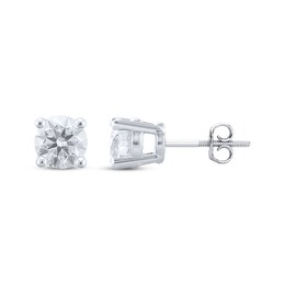 Lab-Created Diamonds by KAY Solitaire Stud Earrings 1 ct tw 14K White Gold