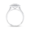 Thumbnail Image 3 of Previously Owned Diamond Heart Ring 1/2 ct tw Round-cut 10K White Gold