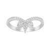 Thumbnail Image 1 of Previously Owned Diamond Geometric Ring 1/3 ct tw Round-cut 10K White Gold