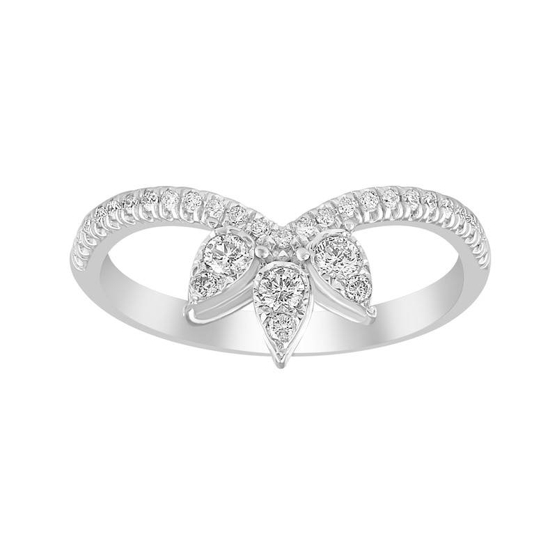 Main Image 1 of Previously Owned Diamond Geometric Ring 1/3 ct tw Round-cut 10K White Gold