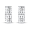 Thumbnail Image 2 of Previously Owned Diamond Hoop Earrings 1 ct tw Round-cut 10K White Gold
