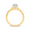 Thumbnail Image 2 of Previously Owned Diamond Engagement Ring 3/8 ct tw Princess & Round-cut 10K Two-Tone Gold