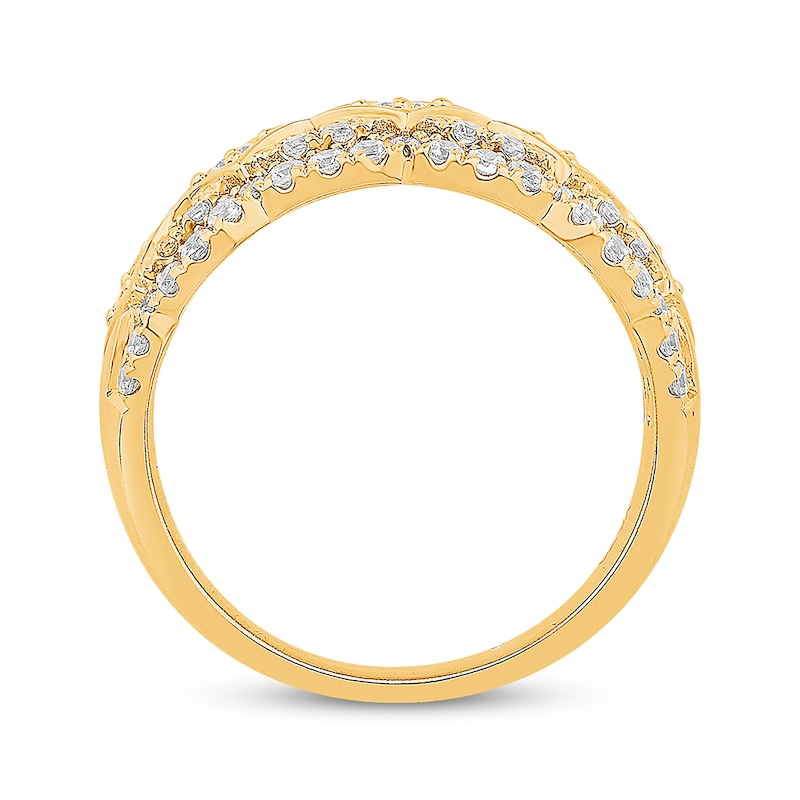 Previously Owned Diamond Anniversary Band 7/8 ct tw Round-cut 14K Yellow Gold