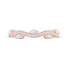 Previously Owned Adrianna Papell Diamond Anniversary Band 1/3 ct tw Round & Marquise-cut 14K Rose Gold