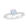 Thumbnail Image 0 of Previously Owned THE LEO First Light Diamond Engagement Ring 5/8 ct tw Round-cut 14K White Gold