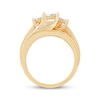 Previously Owned Multi-Stone Diamond Engagement Ring 1 ct tw Princess & Round-cut 10K Yellow Gold