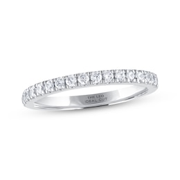 Previously Owned THE LEO Ideal Cut Diamond Wedding Band 1/3 ct tw Round-cut 14K White Gold