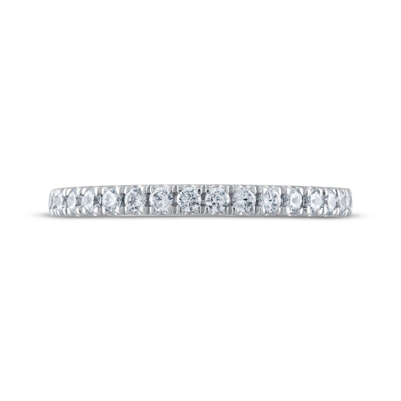 Previously Owned THE LEO Ideal Cut Diamond Wedding Band 1/3 ct tw Round-cut 14K White Gold