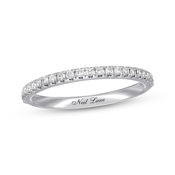 Previously Owned Neil Lane Diamond Wedding Band 1/5 ct tw Round-cut 14K White Gold