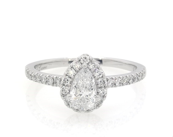 Previously Owned Neil Lane Pear-Shaped Diamond Engagement Ring 1-1/4 ct tw 14K White Gold
